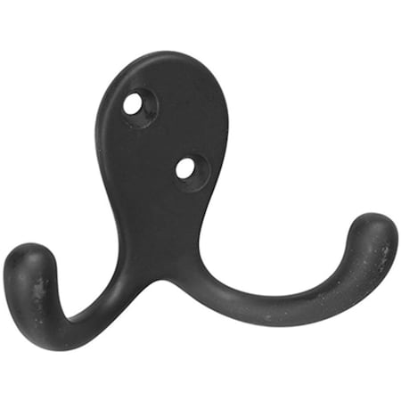 Micasa N830-153 Oil Rubbed Bronze Double Prong Robe Hook MI577846